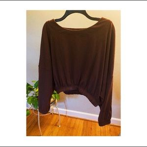 Balance Athletica Brown Outlander Longsleeve Crop